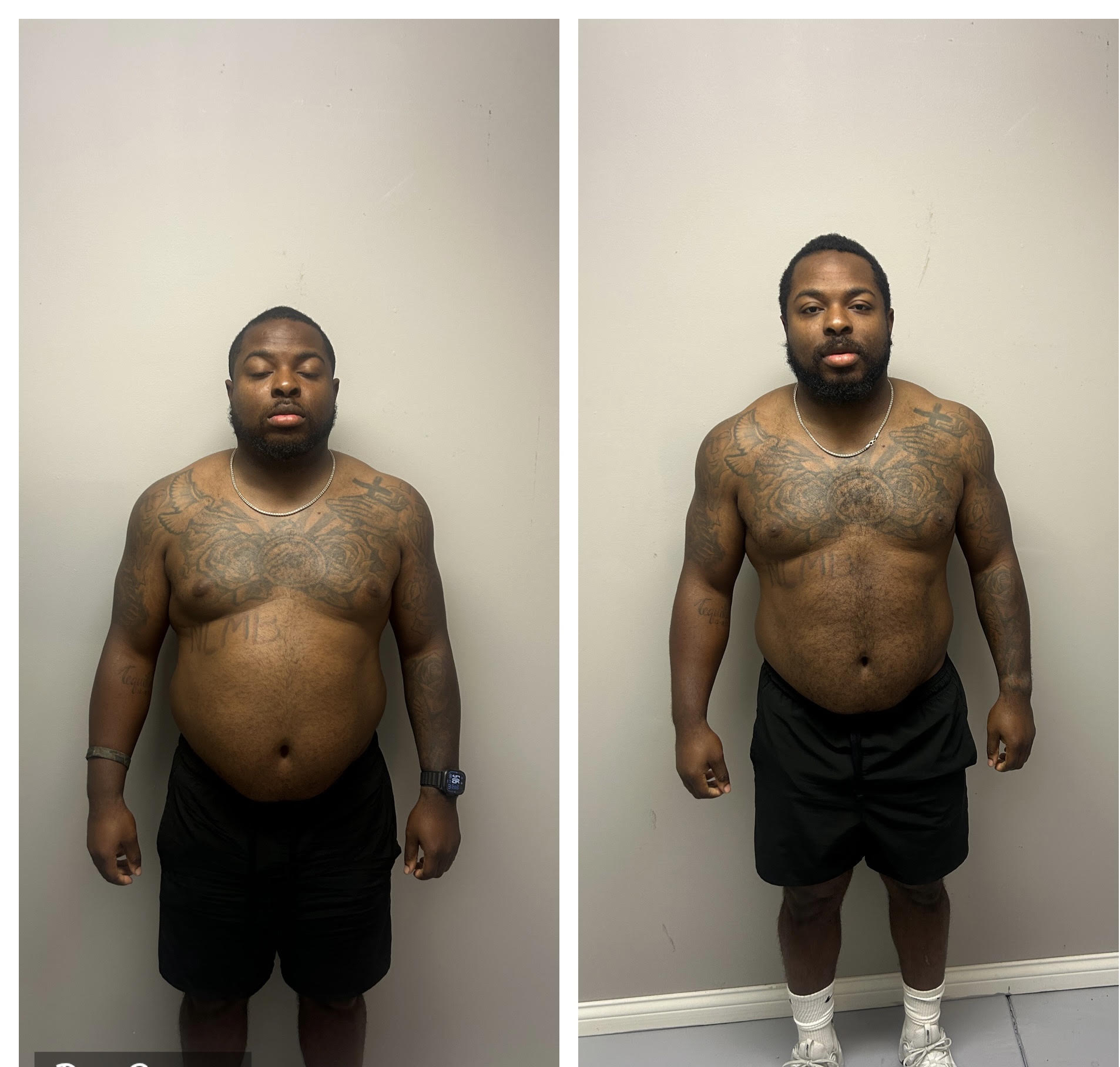 Nigel — 5-week before and after, full-time driver